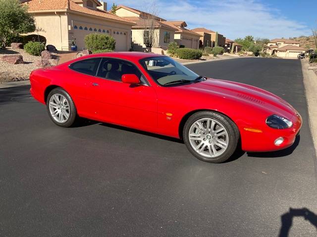 2003 jaguar xkr coupe pheonix red for sale classifieds 4