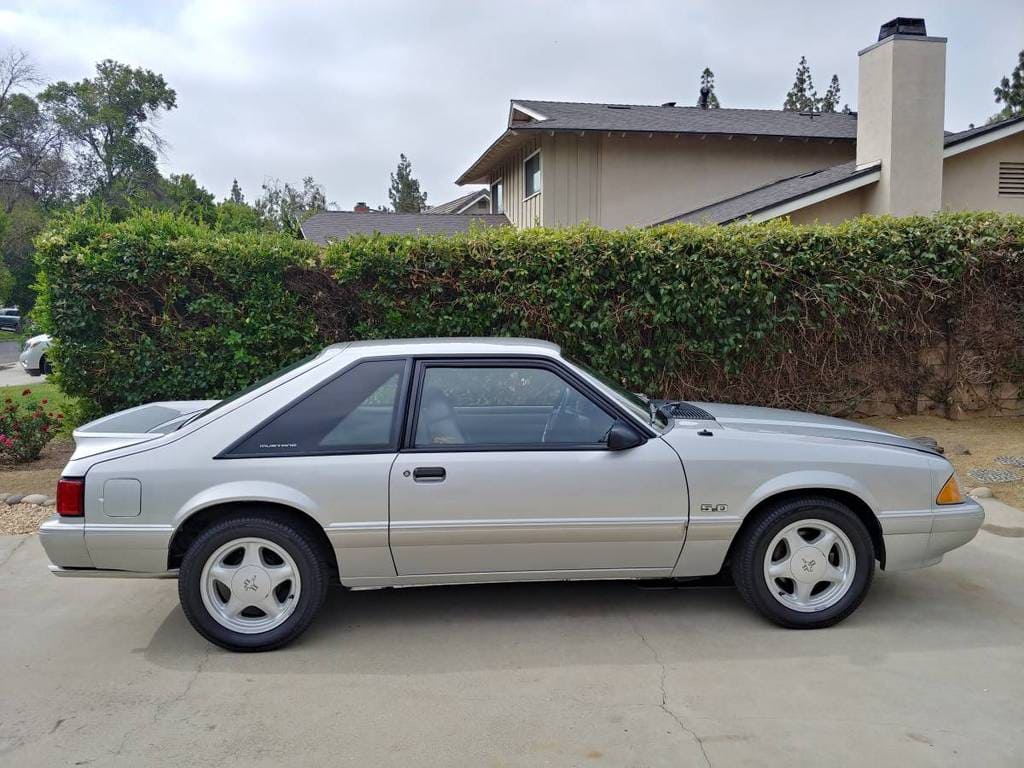 1993 ford mustang lx foxbody 5spd manual silver for sale classifieds 7