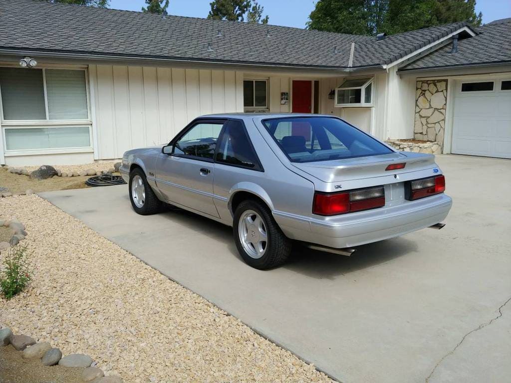 1993 ford mustang lx foxbody 5spd manual silver for sale classifieds 4