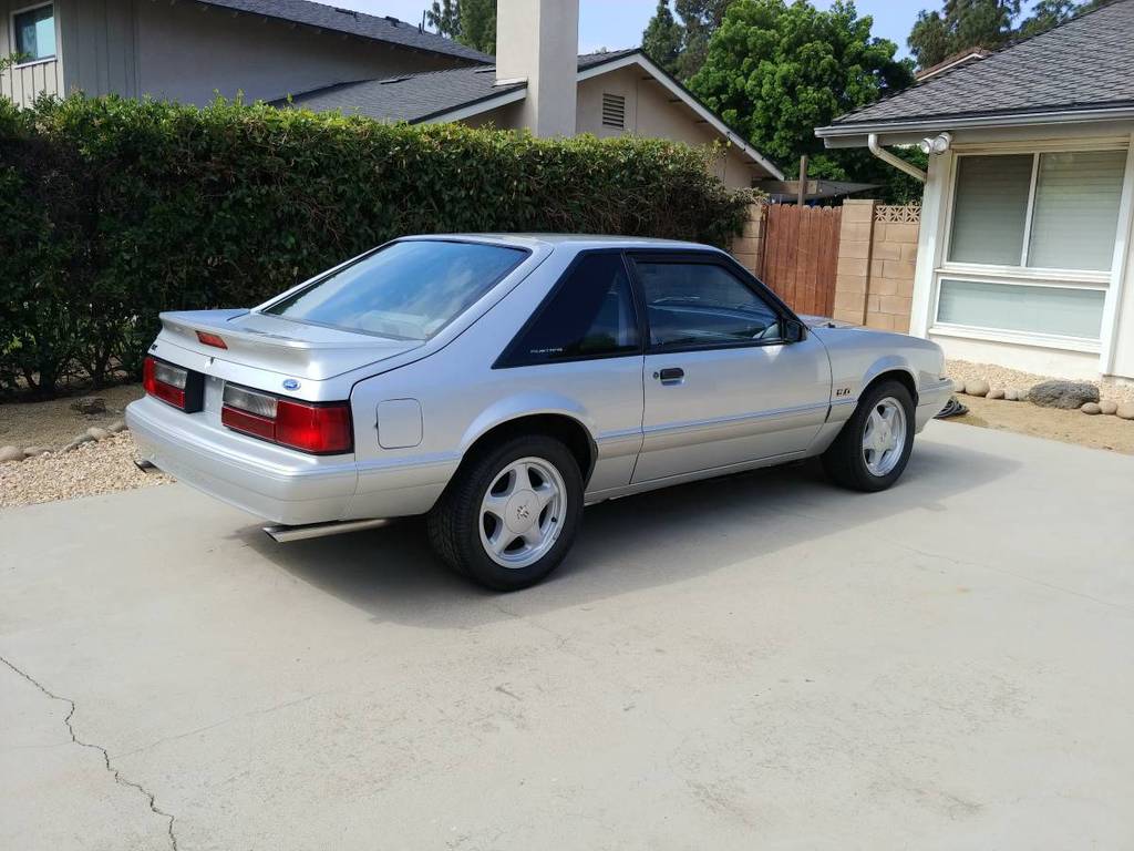 1993 ford mustang lx foxbody 5spd manual silver for sale classifieds 6