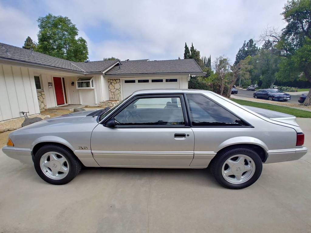 1993 ford mustang lx foxbody 5spd manual silver for sale classifieds 3