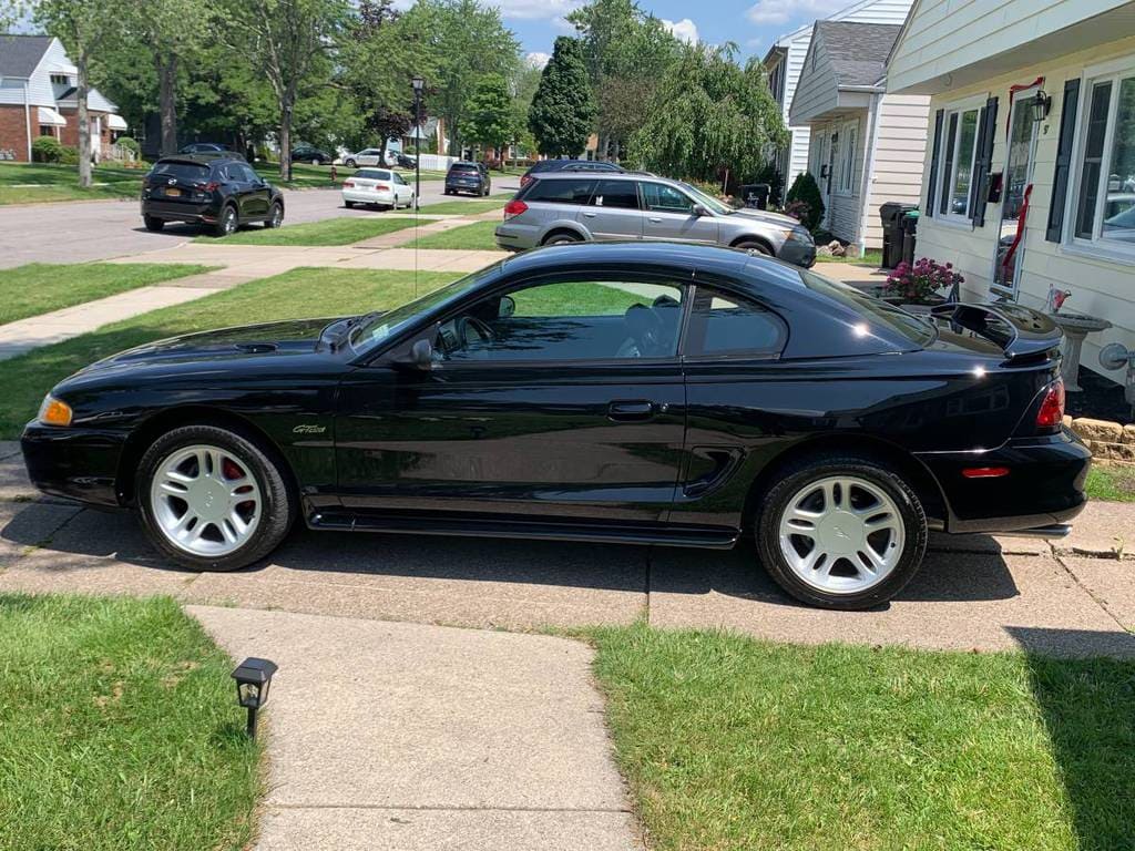 1997 ford mustang gt coupe 5spd manual sn95 black for sale classifieds 7