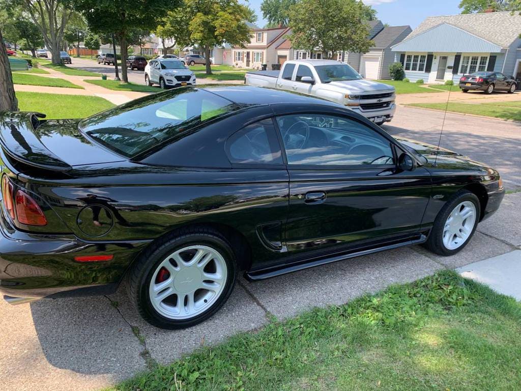 1997 ford mustang gt coupe 5spd manual sn95 black for sale classifieds 3