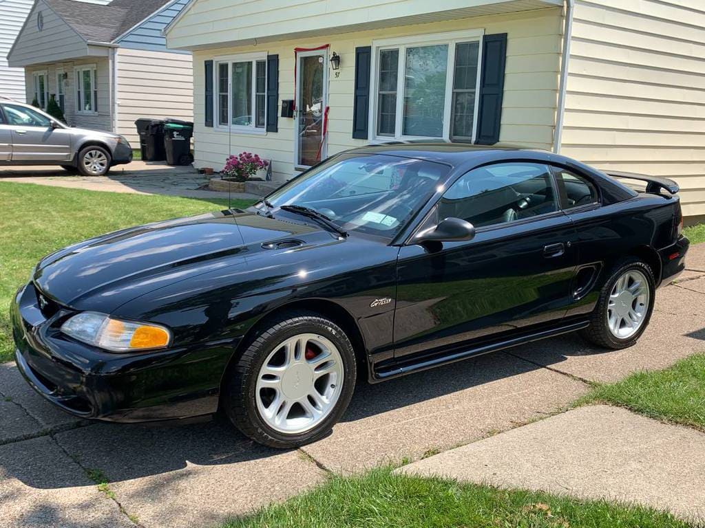 1997 ford mustang gt coupe 5spd manual sn95 black for sale classifieds 2