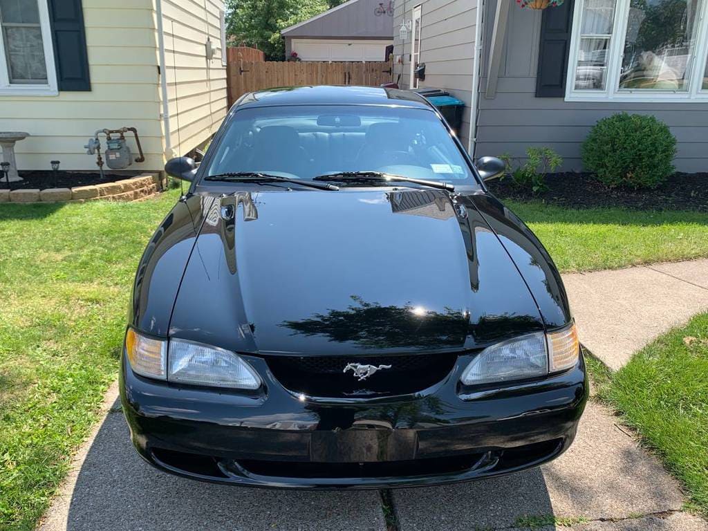 1997 ford mustang gt coupe 5spd manual sn95 black for sale classifieds 4