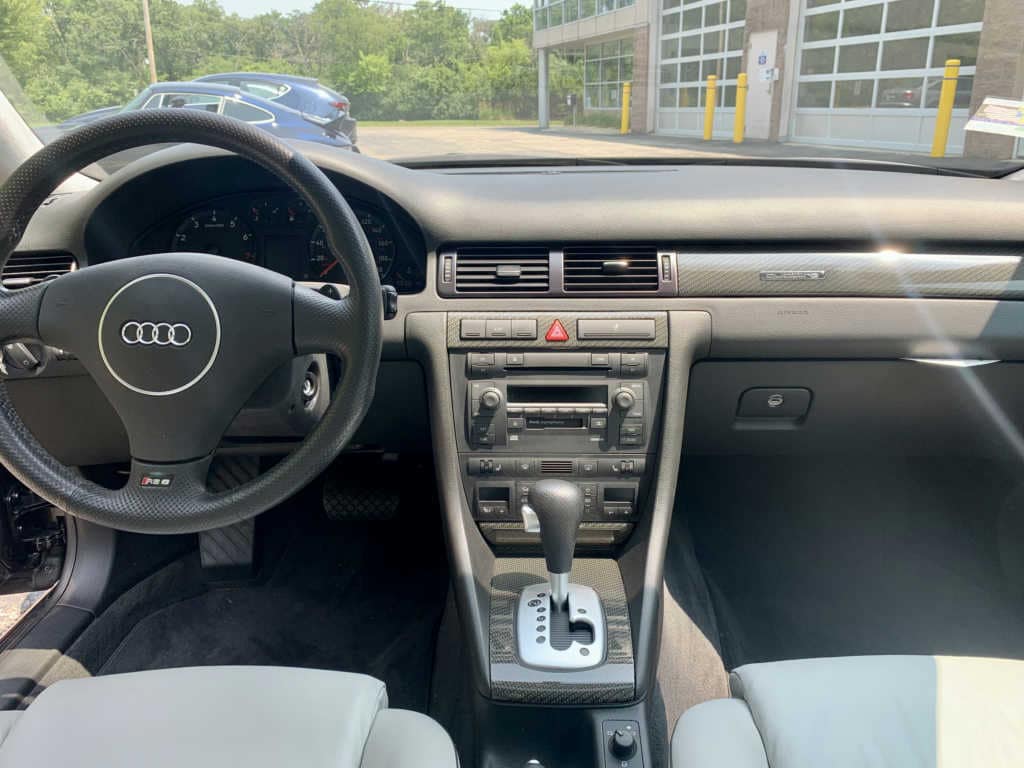 2003 audi rs6 ebony pearl black white interior silver low mileage for sale classifieds 9