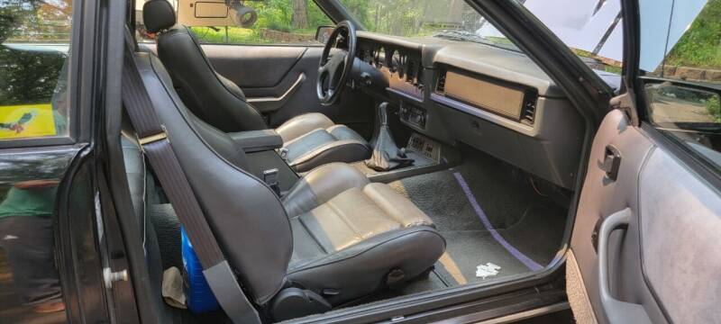 1984 ford mustang svo black low mileage for sale classifieds interior 7