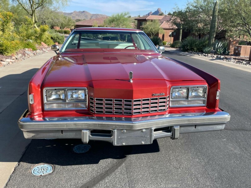 1977 Oldsmobile Toronado Brougham firethorn red metallic for sale classifieds 4