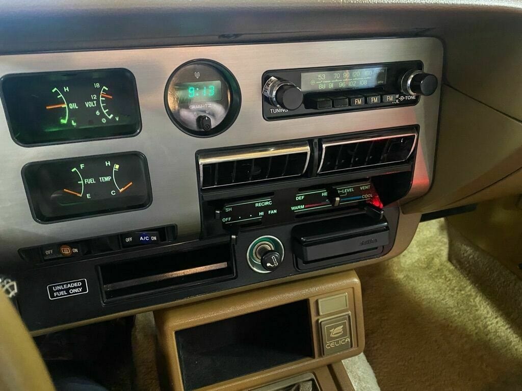 1980 toyota celica gt sport coupe 5spd manual for sale classifieds interior dashboard clock radio