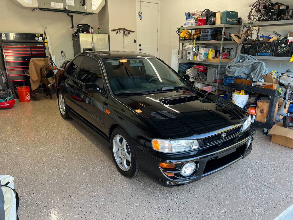 1999 Subaru Impreza 2.5 RS Coupe 5spd manual black low mileage survivor one owner for sale classifieds 2