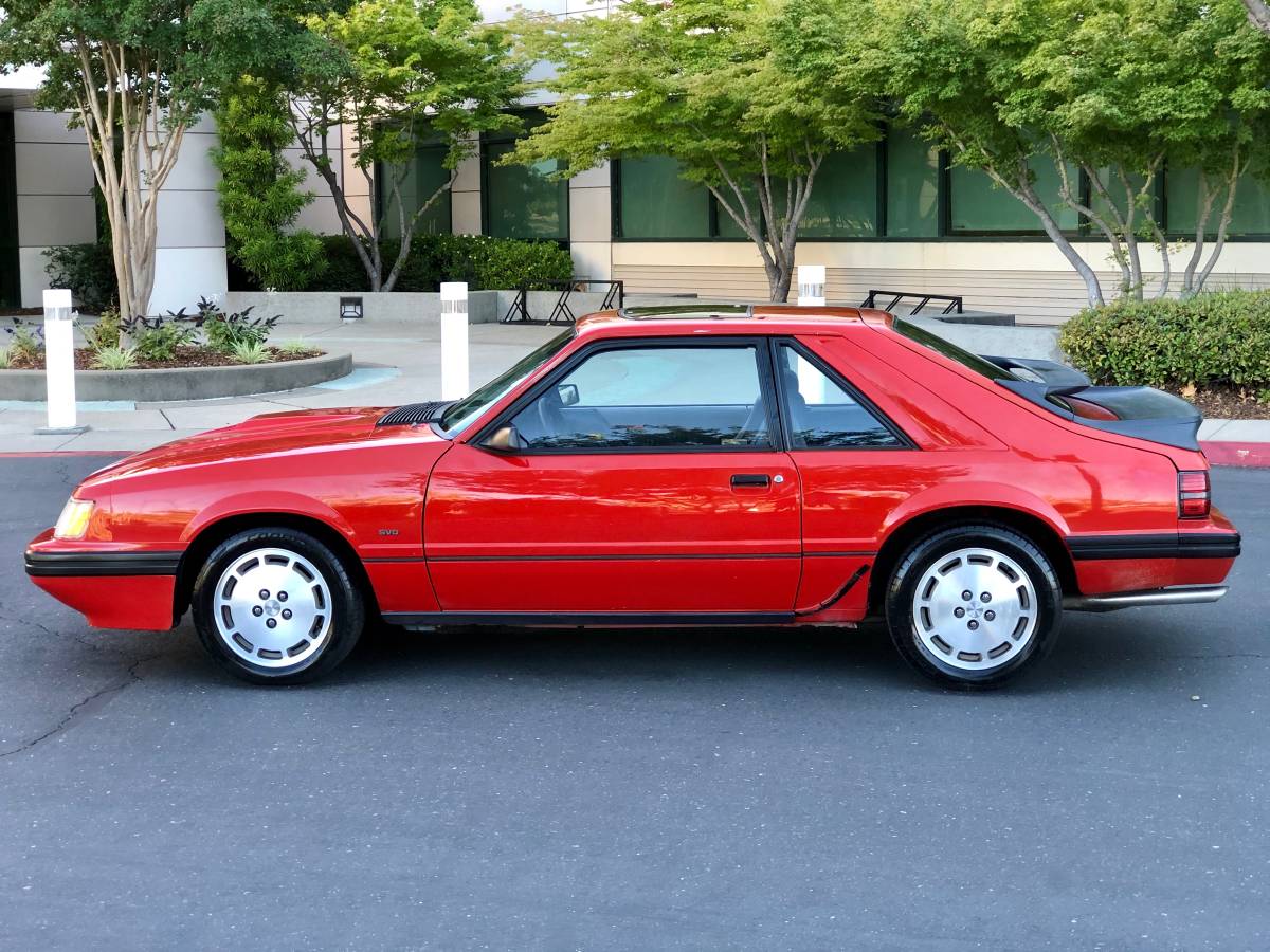 1986 ford mustang svo turbo jalepeno red for sale classifieds 1