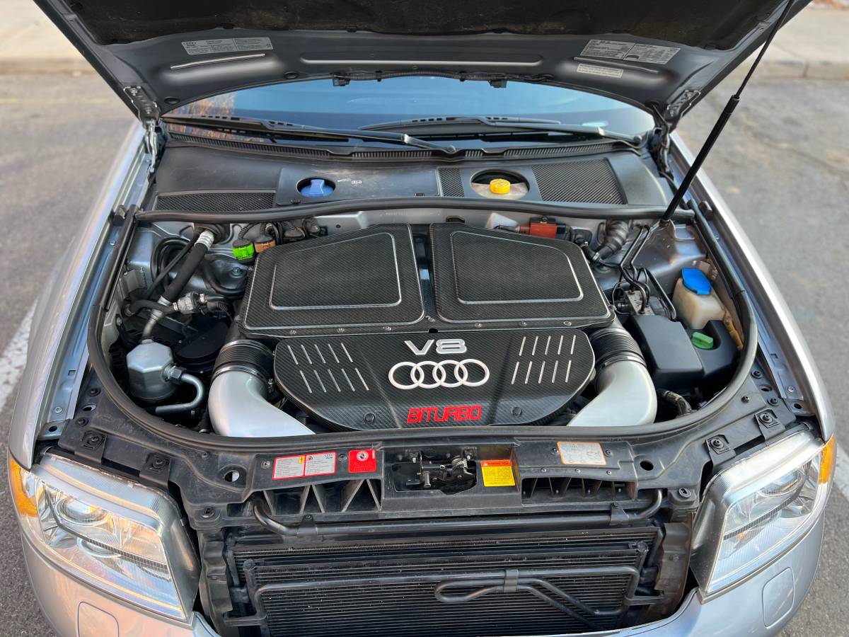 2003 audi rs6 one original owner low miles mileage avus silver for sale classifieds engine bay