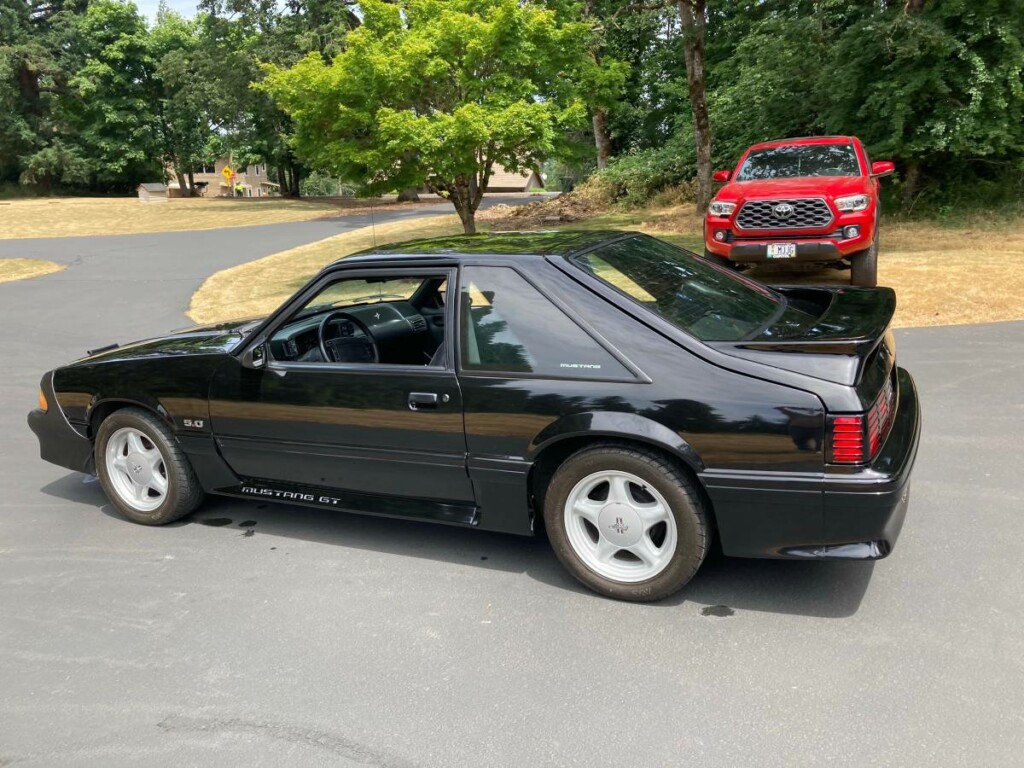 1990 ford mustang gt foxbody hatchback 5spd manual black low mileage for sale classifieds 1