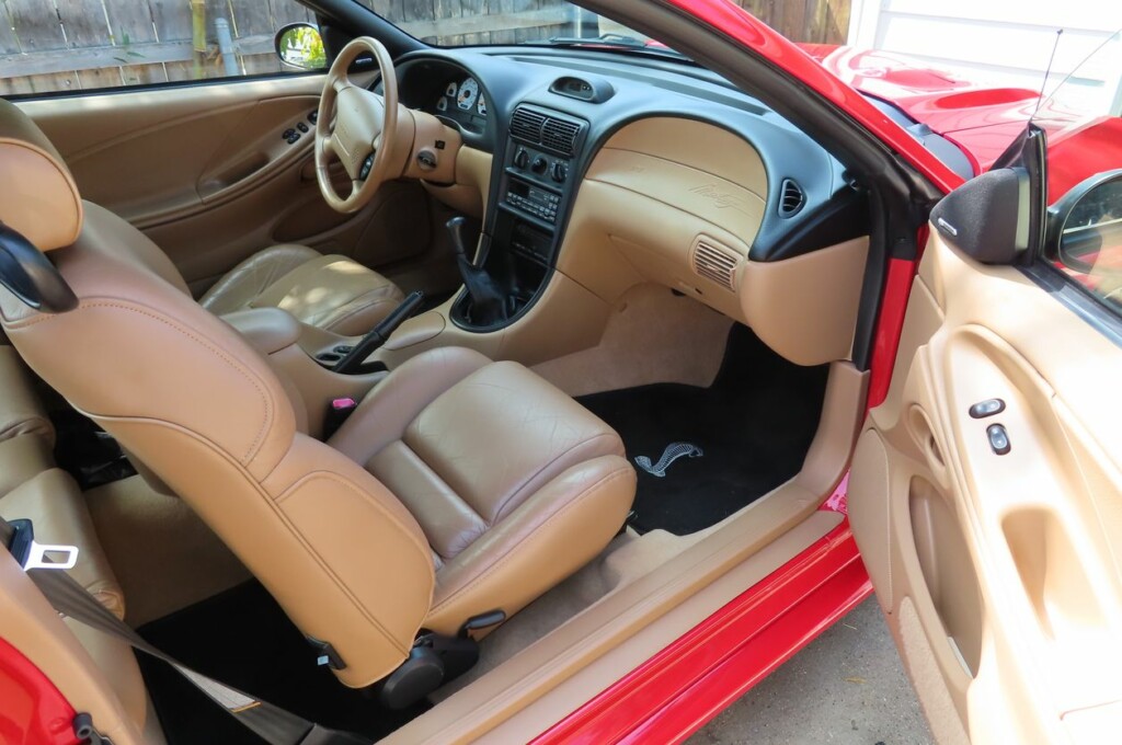 1997 ford mustang svt cobra coupe rio red for sale classifieds  interior tan 2