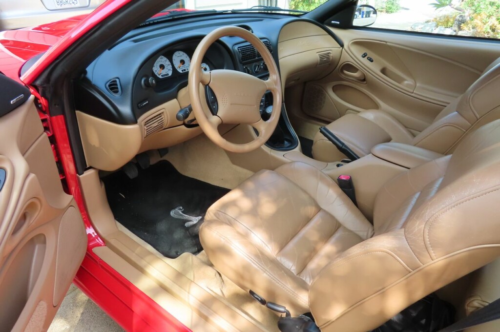 1997 ford mustang svt cobra coupe rio red for sale classifieds interior tan