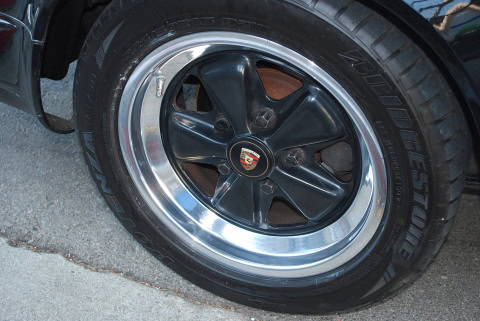 porsche 911 carrera 1980s 3.2L g series black cab cabriolet original paint survivor triple black 1988 wheel fuchs